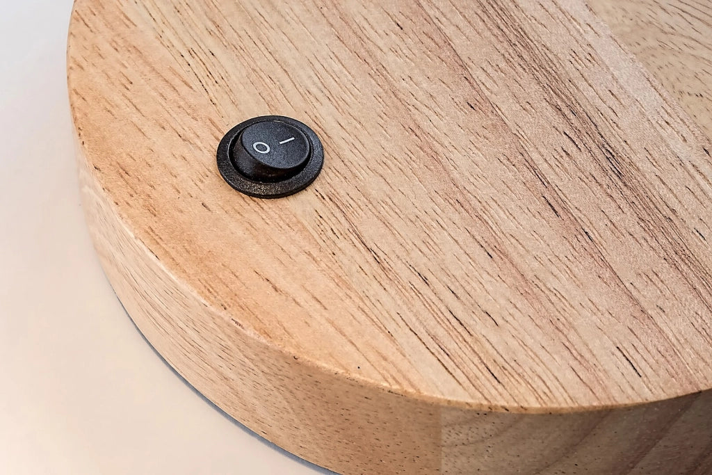 Lampada scrivania base legno nero opaco E14 Ferb Rabalux 74002