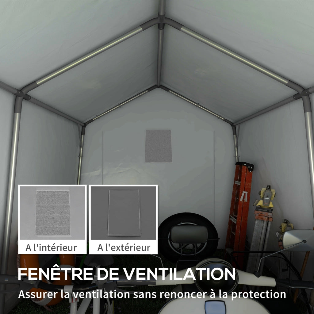 Tenda da Giardino 3x3m ¨C Zephmum ¨C Grigio Acciaio Galvanizzato