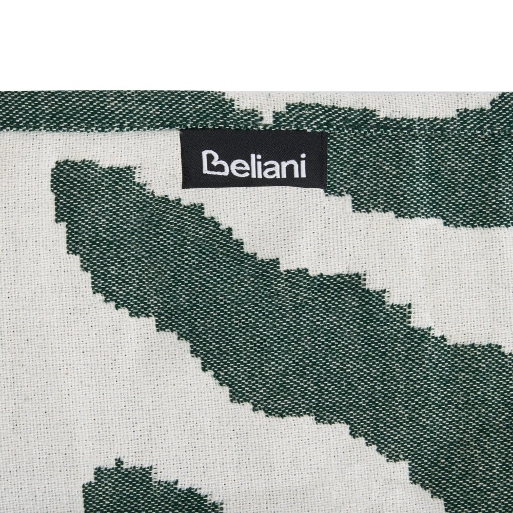 Coperta in acrilico bianco crema verde 130 x 170 cm copriletto in poliestere motivo floreale con frange soggiorno camera da letto