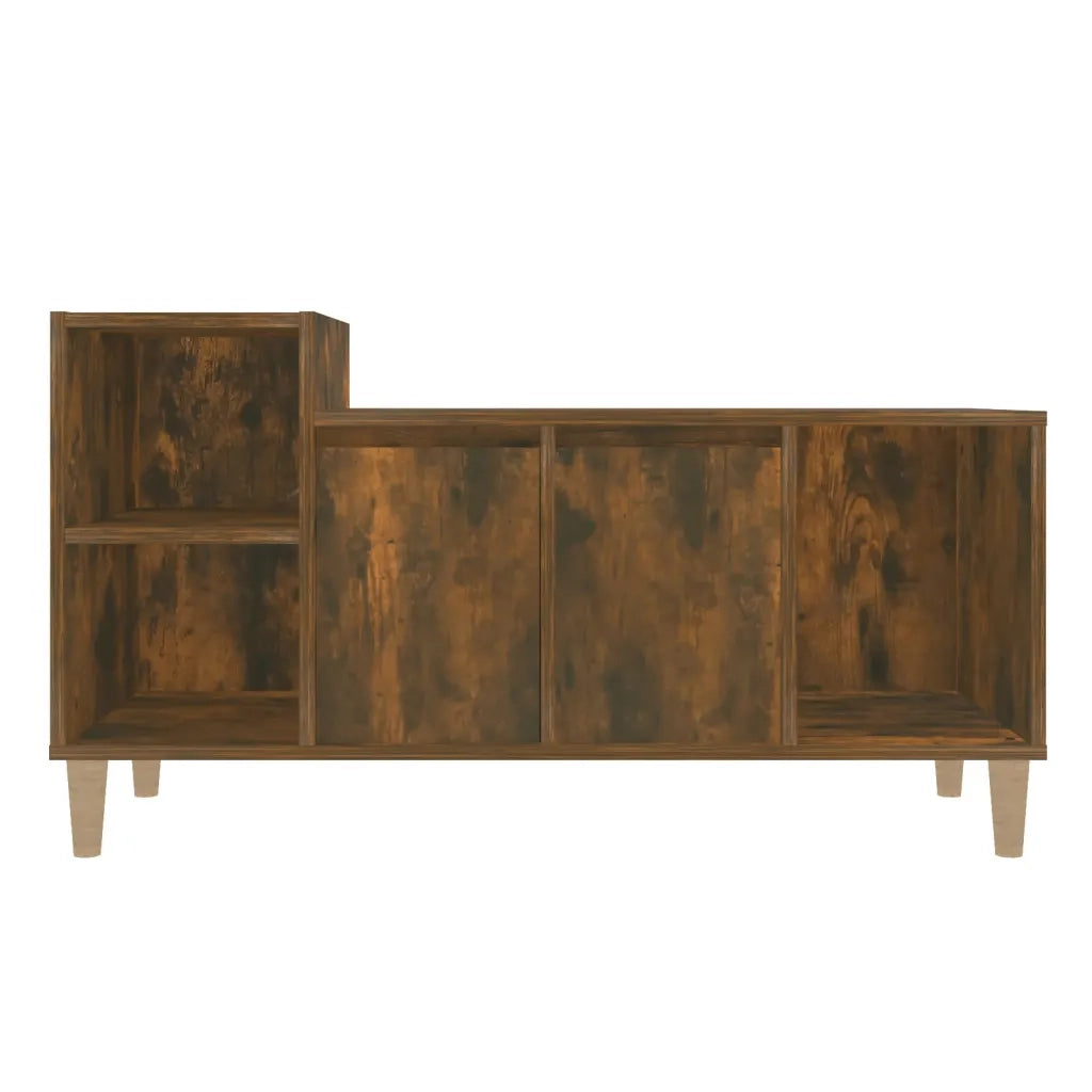 Mobile TV Rovere Fumo 100x35x55 cm in Legno Multistrato 821177
