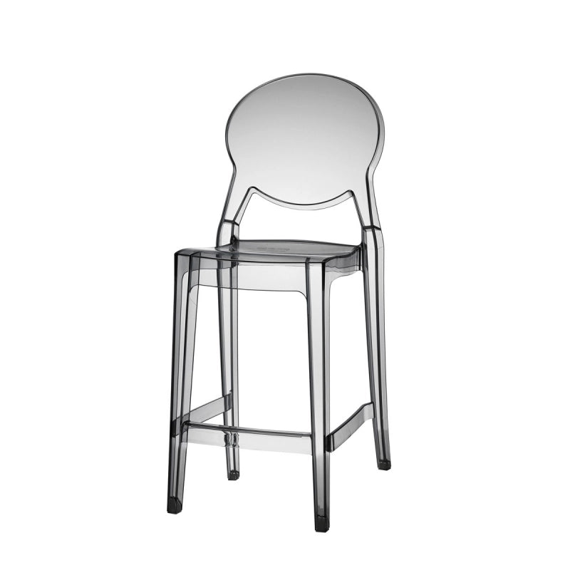 SET DUE SGABELLII IGLOO POLICARBONATO HT 65CM SCAB DESIGN - trasparente fume' 183