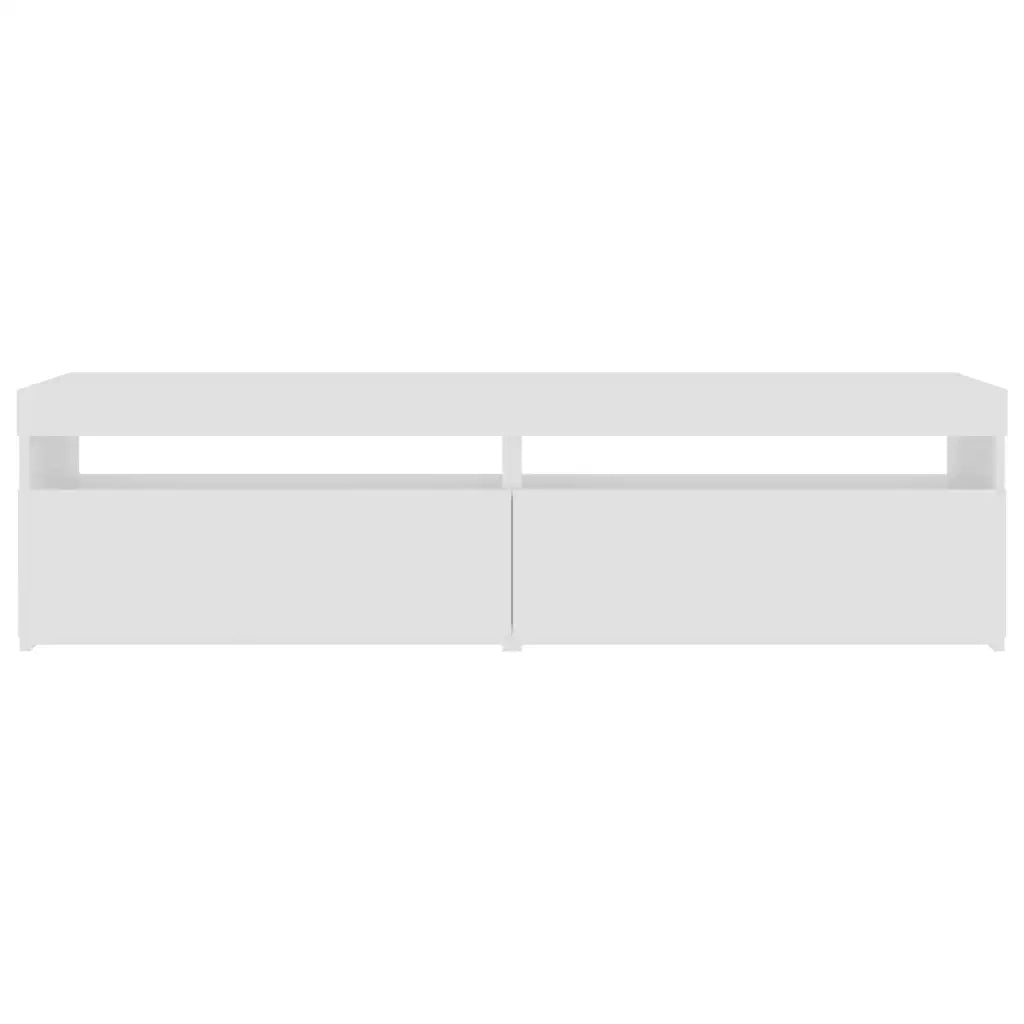 Mobili Porta TV con Luci LED 2 pz | Armadietto TV | Mobile Porta TV Bianco 75x35x40 cm