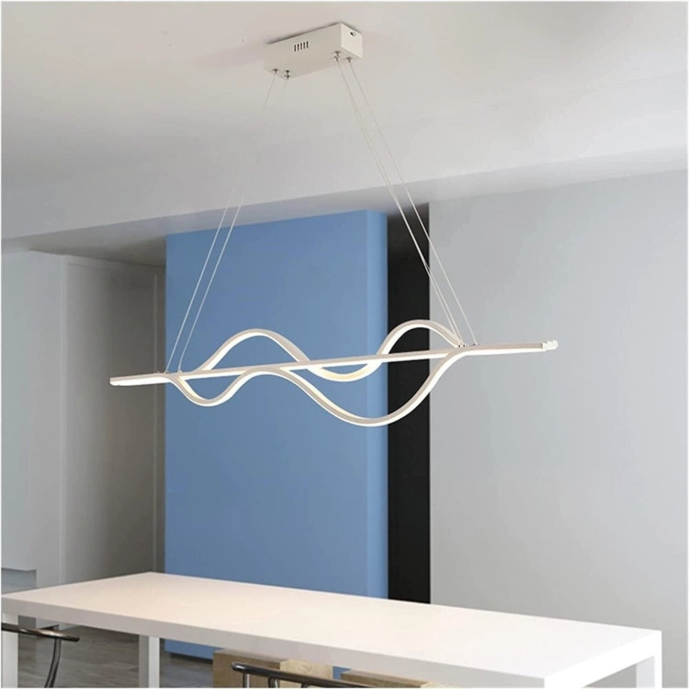 Trade Shop - Lampadario Led A Sospensione 39 Watt Moderno Onde Luce 6500k 4000k 3000k B64-b -