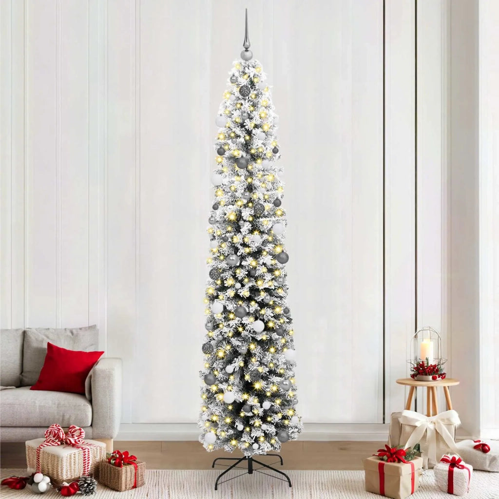 Albero di Natale artificiale con 300 LED Verde 240 cm 3395043