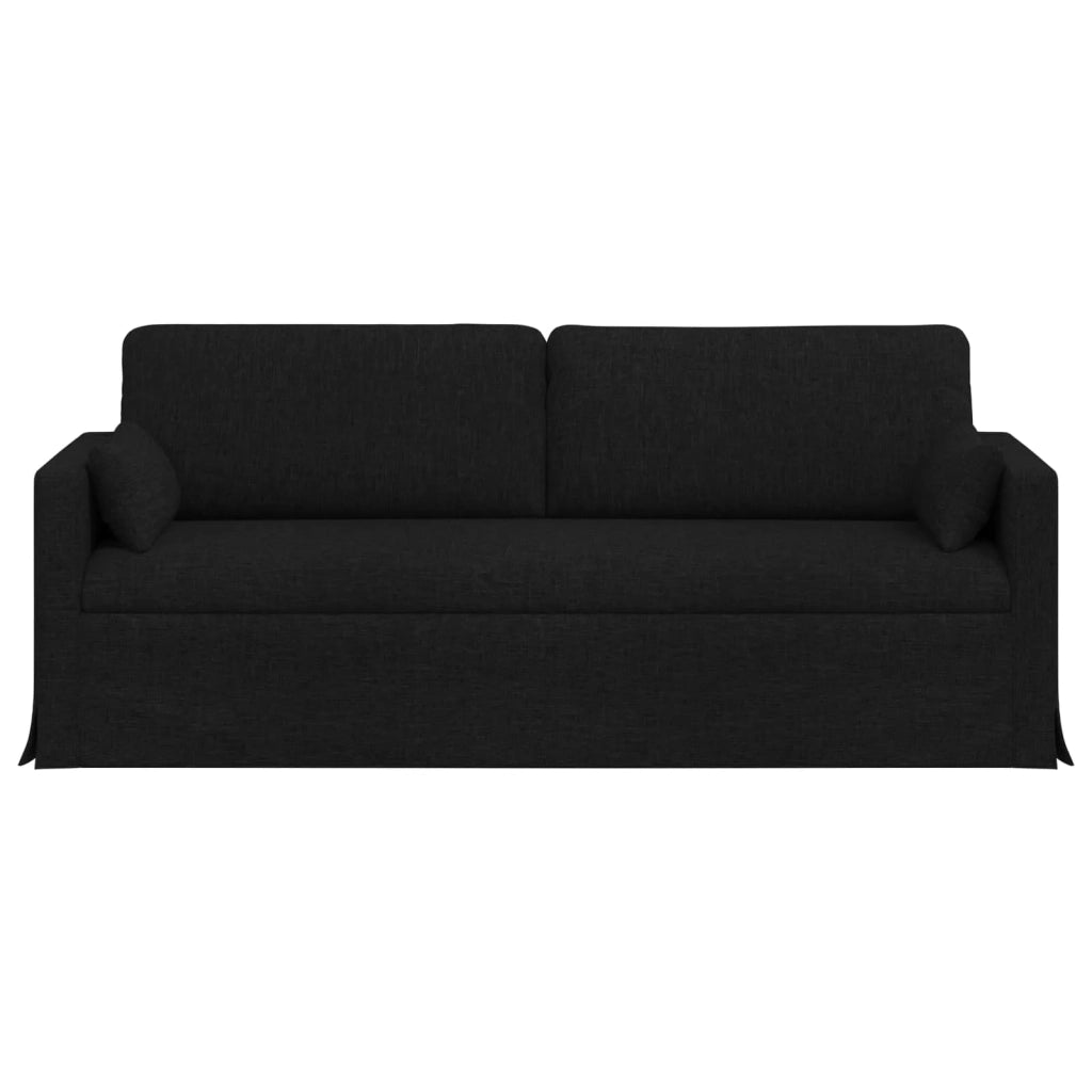 Divano Nero 198 x 78 x 80 cm Tessuto