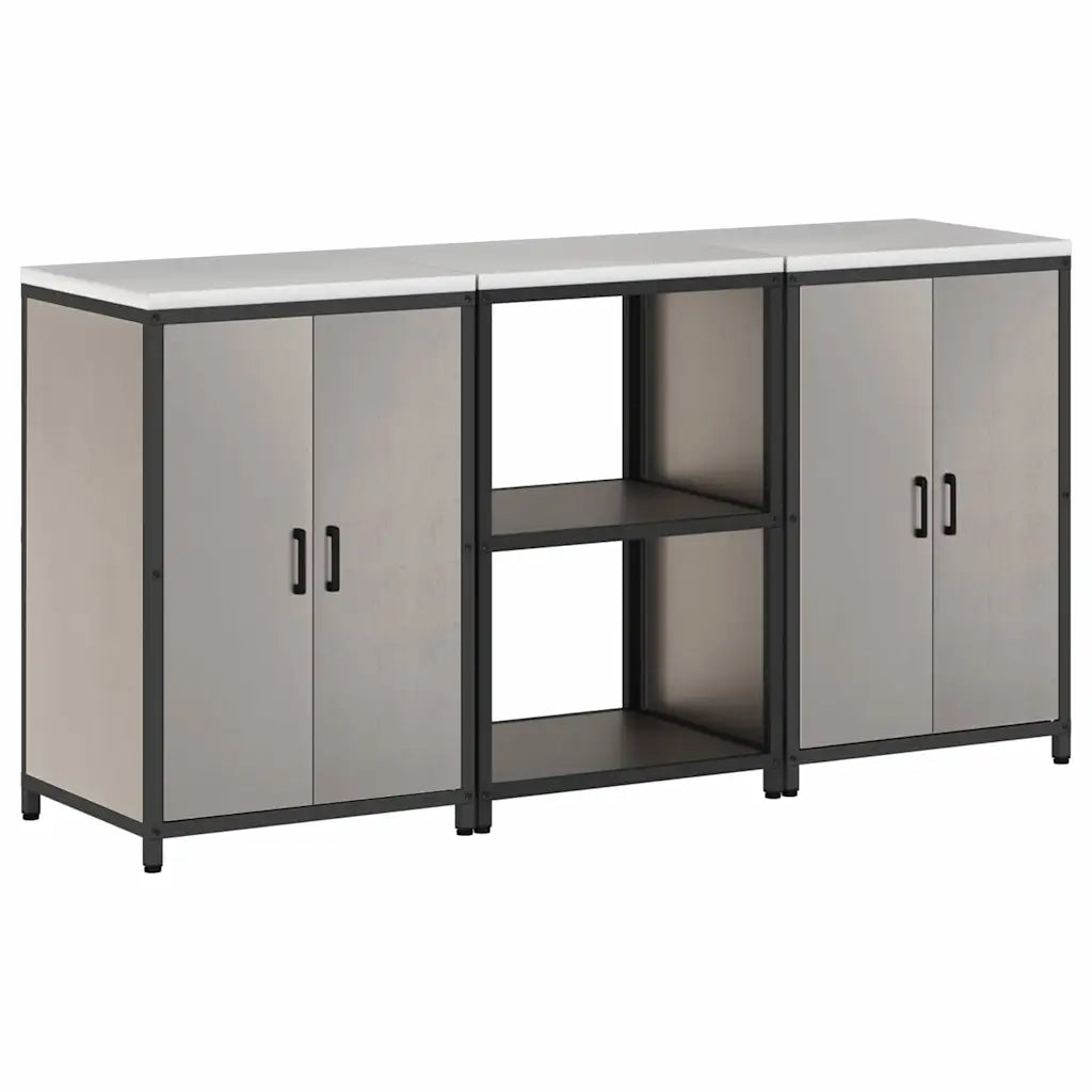 Set di Stoccaggio per Cucina con lo scaffale 3 pcs Ruggine 3392700