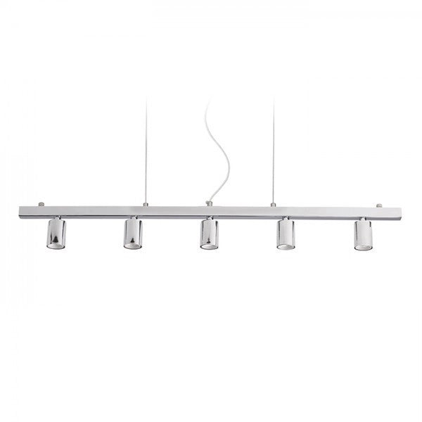 Lampadario RALLONG V base a sospensione  cromo 230V E27 5x42W