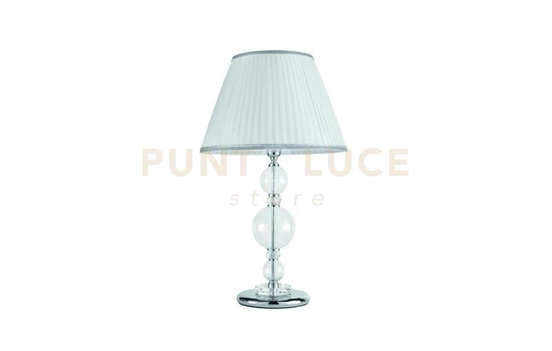 LUME GRANDE BACH CRISTALLO E CROMO 1 LUCE ATTACCO E27