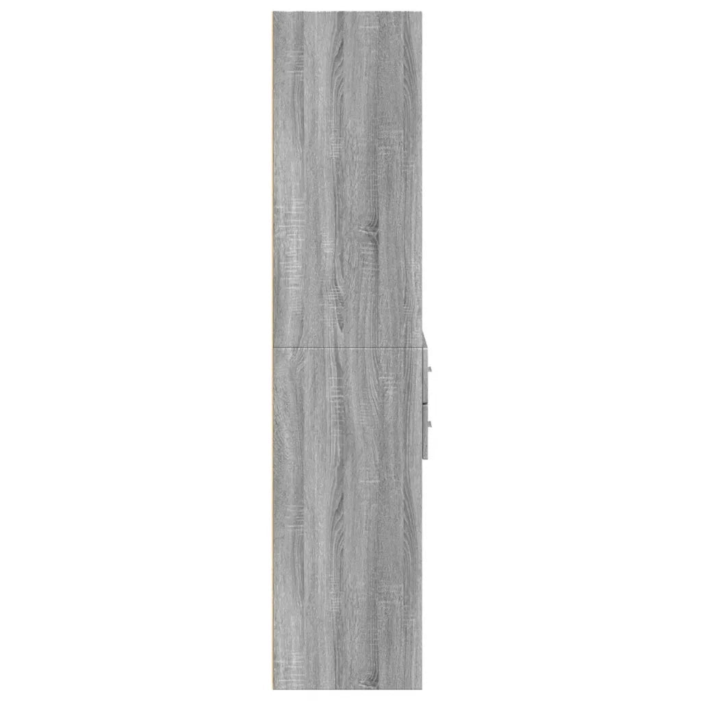 Credenza Grigio Sonoma 70x42,5x185 cm in Legno Multistrato