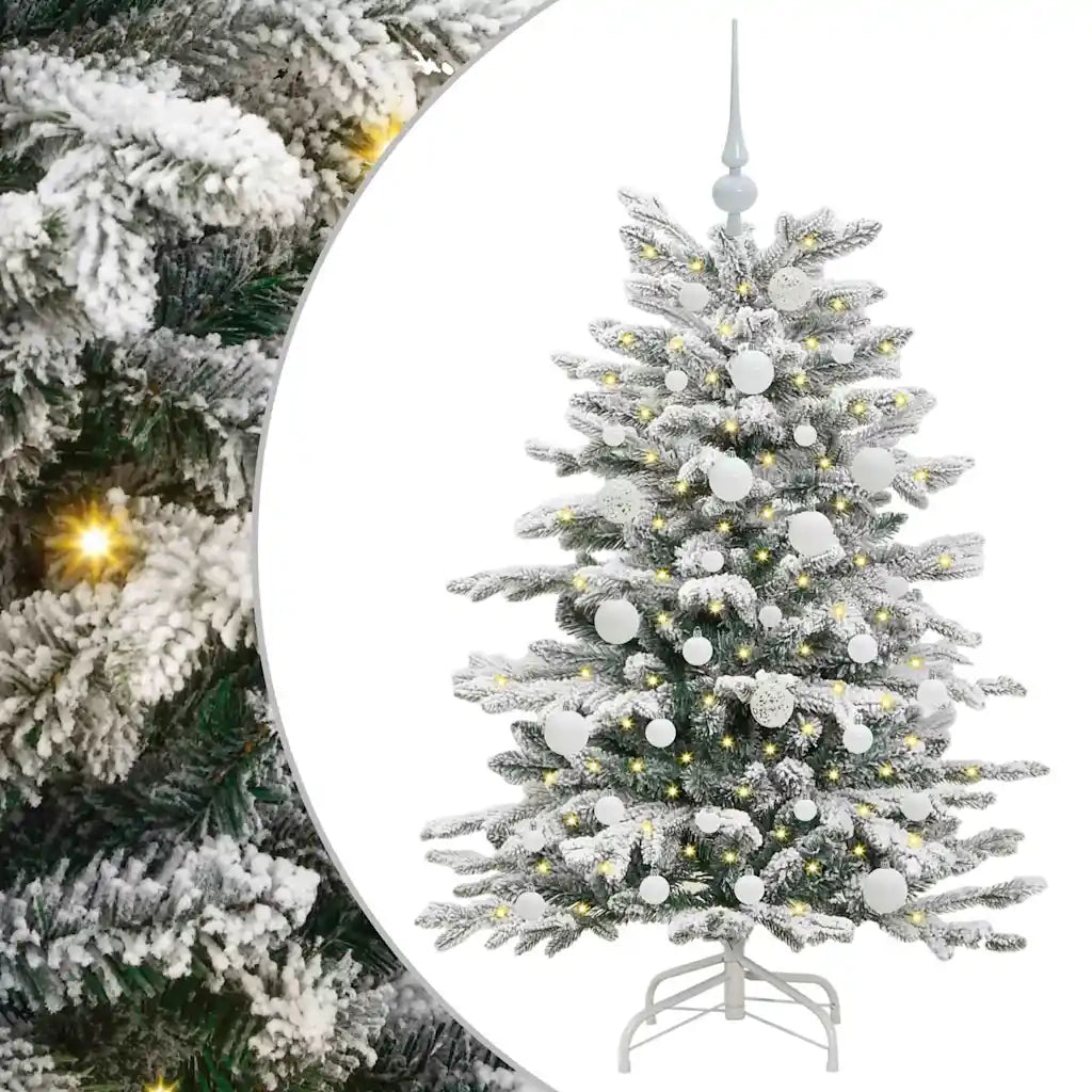 Albero di Natale Artificiale con Rami Pieghevoli Bianco 120 cm 3395625