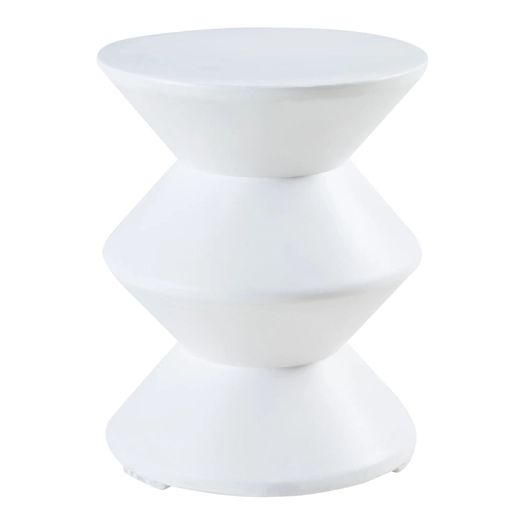 Tavolino laterale 47 x 37 cm bianco 03_0010919