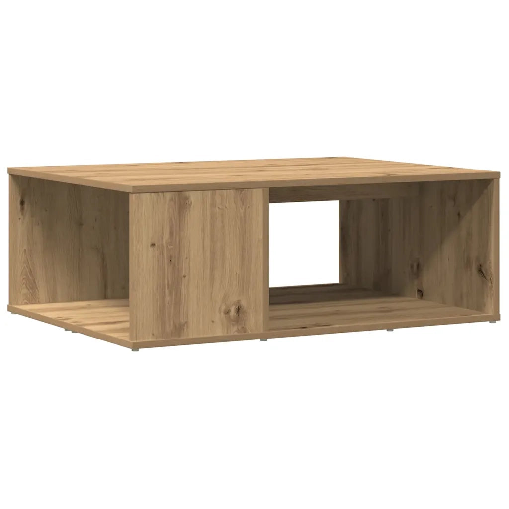 Tavolino da Salotto-Tavolino da soggiorno-Tavolo Rovere Artigianale 90x67x33 cm Truciolato