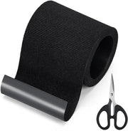 Tessuto riparatorio adesivo 10 cm x 2 m - Autoadesivo - Impermeabile - Resistenze alle scalfitture - Per abbigliamento/tende - Inclusa forbici - Nastro riparatorio tessile