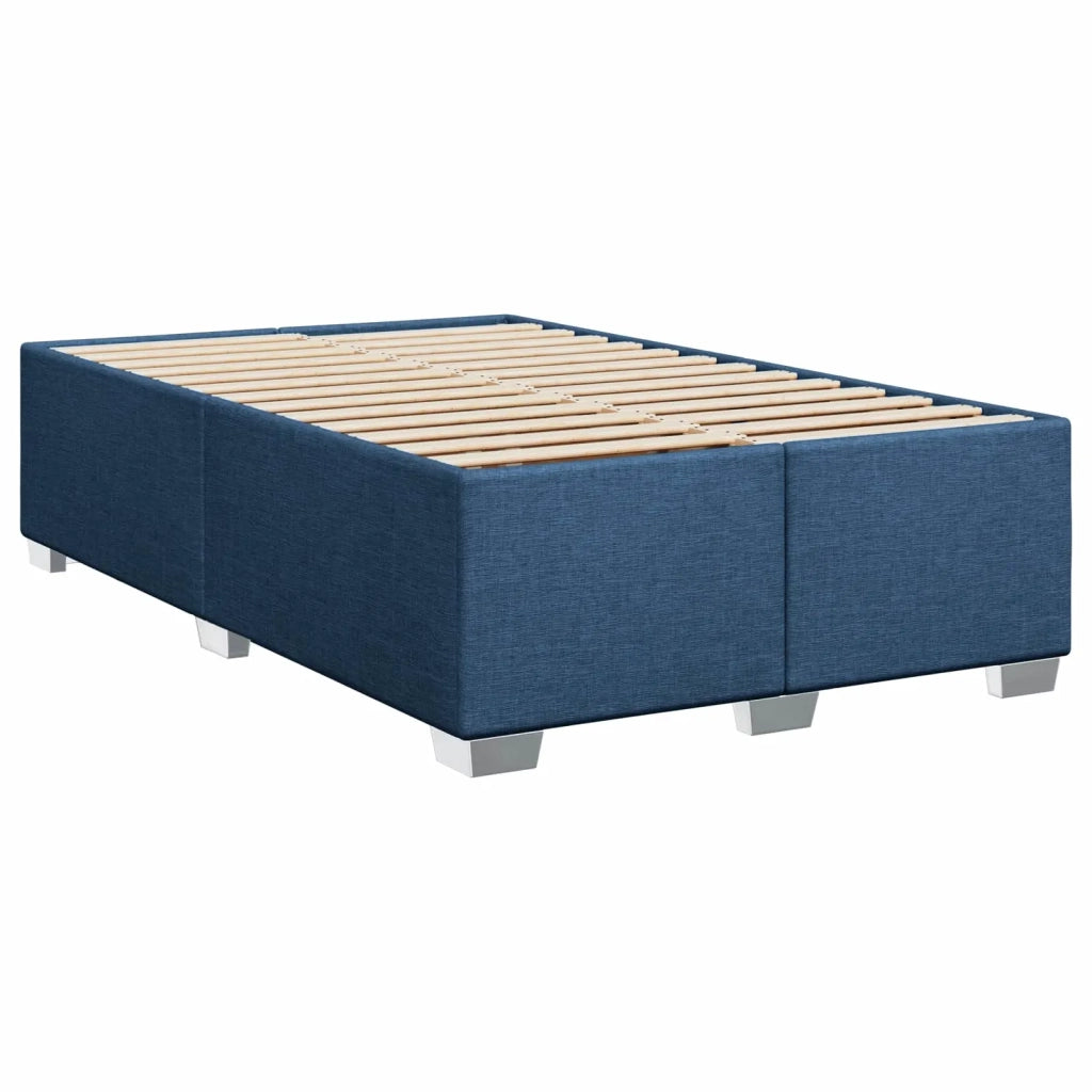 Letto box spring con materasso Blu 120 x 200 cm Tessuto 3453380