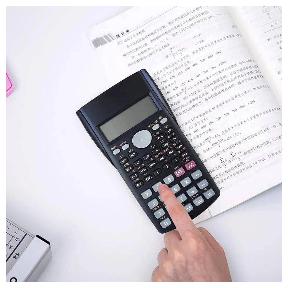 Trade Shop - Calcolatrice Scientifica Ingegneria Scuola Ufficio 240 Funzioni Con Custodia -