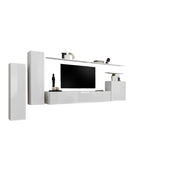 Set di mobili da salotto collezione SWITCH I design. Colore bianco lucido.