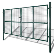 Cancello da Giardino in Rete per Recinzione, Porta, Griglia a muro 300x175 cm 140925