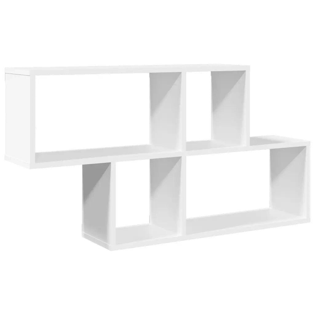 Scaffale a Parete Bianco 100x20x53 cm in Legno Multistrato 848017