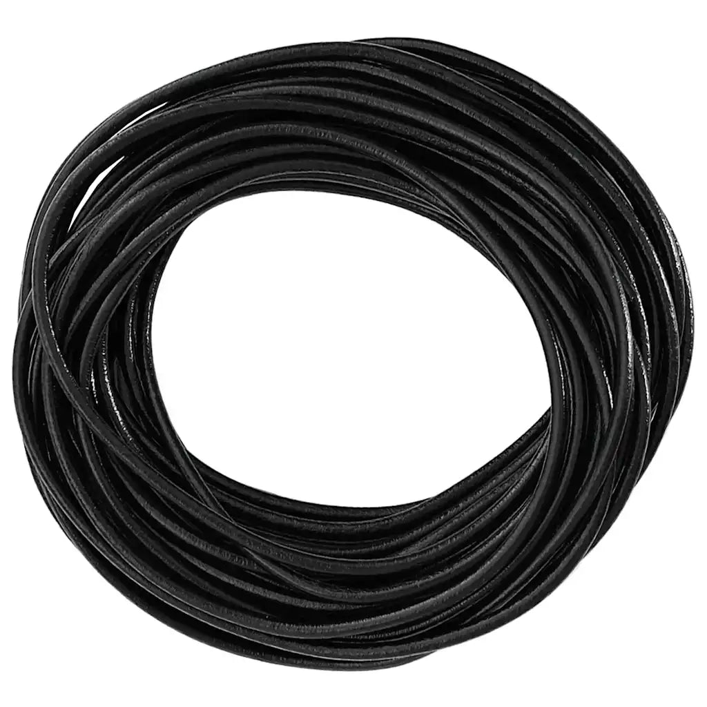 Cordino in Pelle Nero ?3 mm x 10 m Pelle CFW6038379