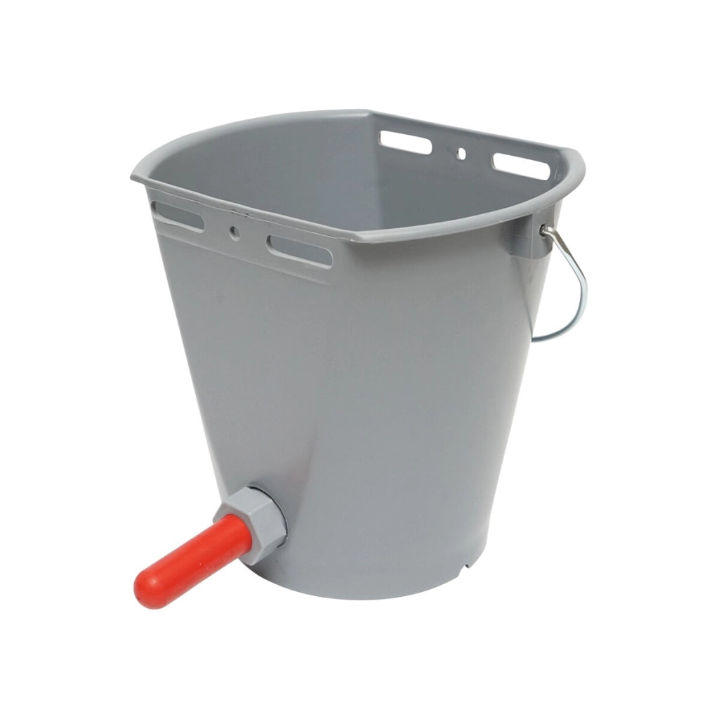 Secchio abbeveratoio 8 LT Per Vitelli, Secchio Allattamento Vitelli con valvola
