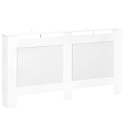 Copritermosifone MDF ¨C Xylo ¨C Bianco 151,5x19x82 cm con Listelli