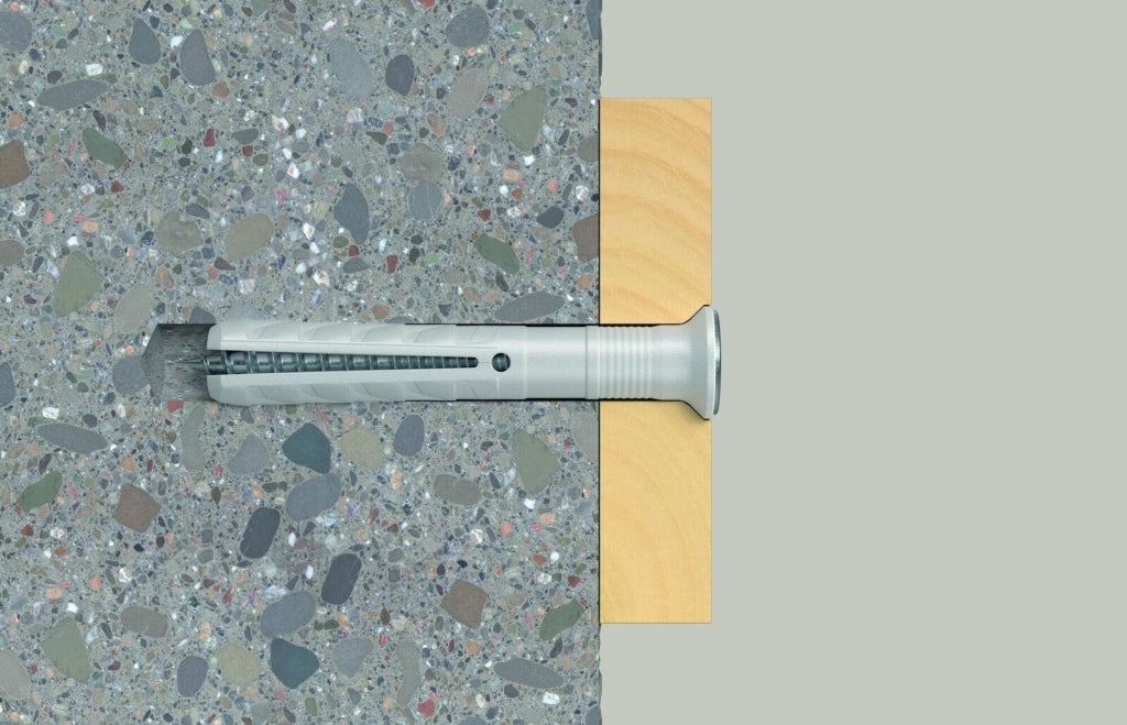 Fischer 48794 ancoraggio a vite e tassello 100 pz Kit di viti e tasselli a muro 120 mm
