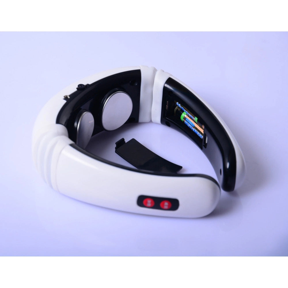 Trade Shop - Massaggio Massaggiatore A Impulsi Magnetici Collo Cervicale Fascia Termica Collo -