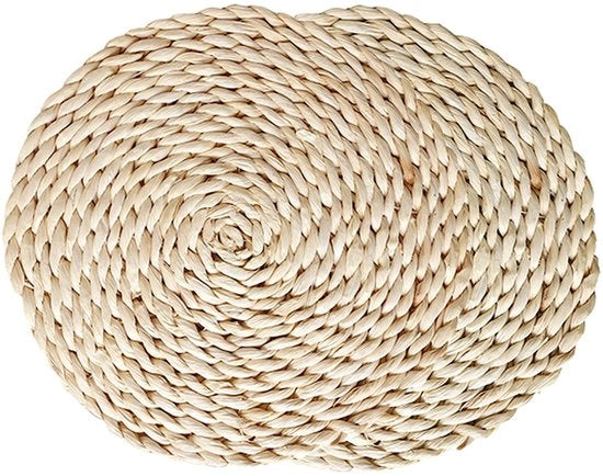 Tavola di supporto 15 Pollici - Manufatto a mano - Schiaccia di Mais Naturale - Resistente al Calore - Ecocompatibile - Disegno Tessuto - Sottopiede