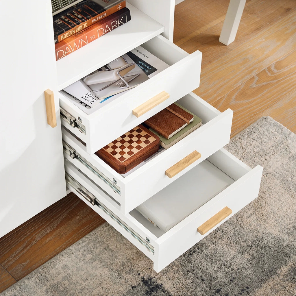 Tavolo da ufficio Armadi archivio Supporto stampante 90x45x75cm ASK07-WN