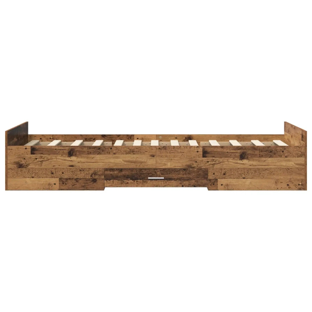 Telaio del letto con storage Legno antico 80 x 200 cm 3429504