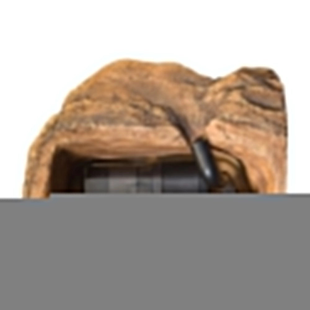 Exoterra Turtle Cliff Medium - Roccia + Filtro con Tripla Azione per Acqua Terrari- Misure cm 23x17x19,5H