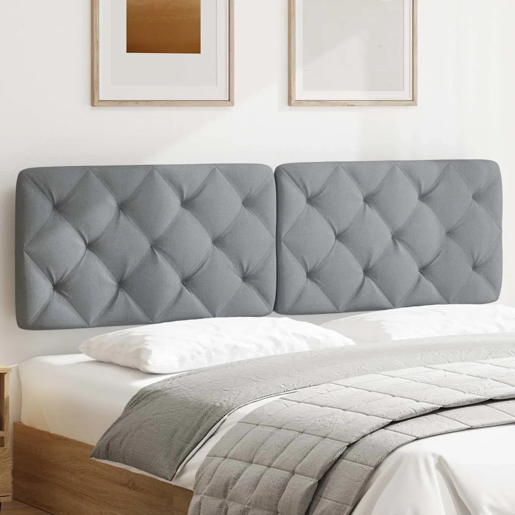 Cuscino Testiera Grigio Chiaro 180 cm in Tessuto CFW7886226