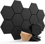 Pannelli Acustici Autoadesivi - Isolamento Acustico e Decorazione Parete 30x26cm - Set da 12