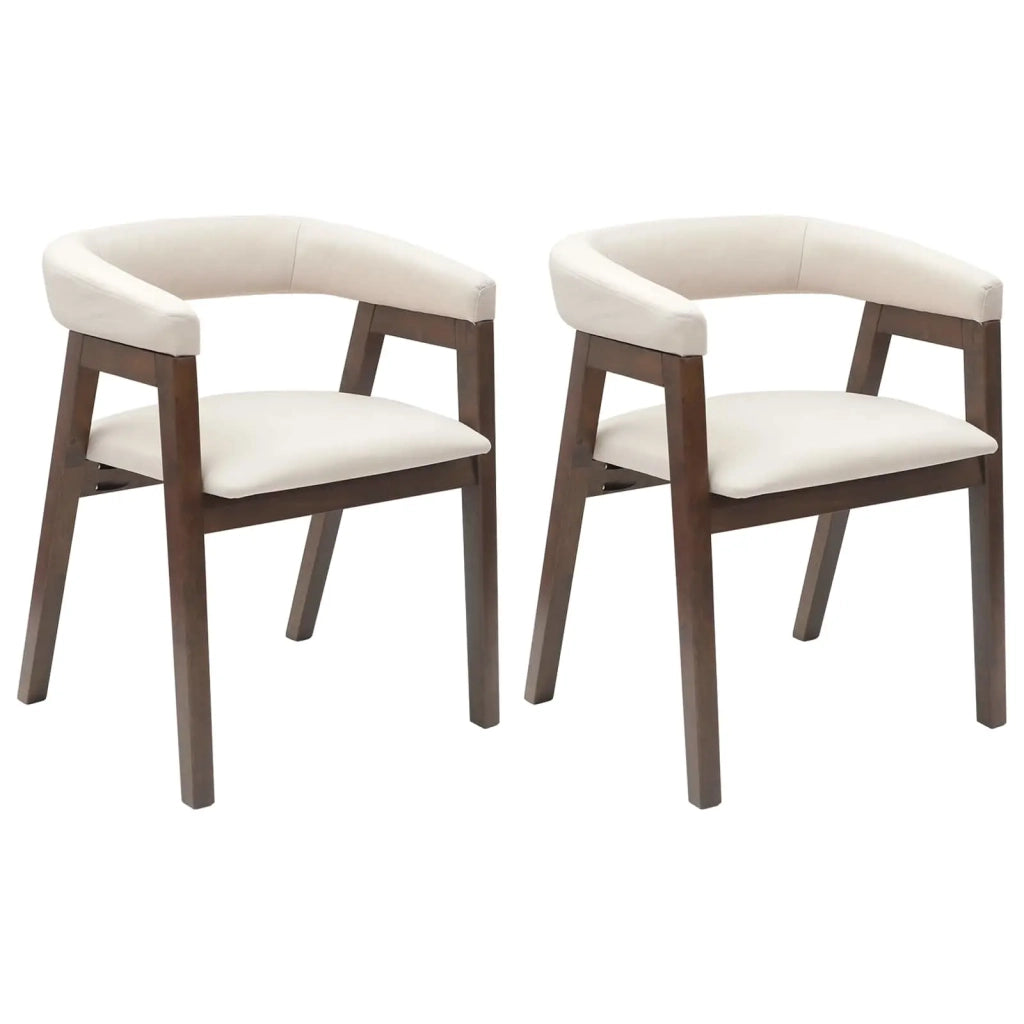 Sedie da pranzo 2 pcs Marrone Chiaro 54 x 57 x 73 cm 42020420