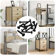 Chiodo Filettato 8219 pcs Nero Acciaio 864516