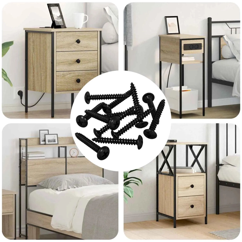Chiodo Filettato 8219 pcs Nero Acciaio 864516