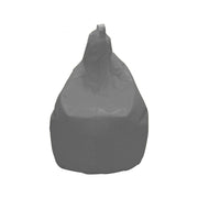 Pouf a sacco Angillina, colore grigio, Misure 80 x 120 x 80 cm