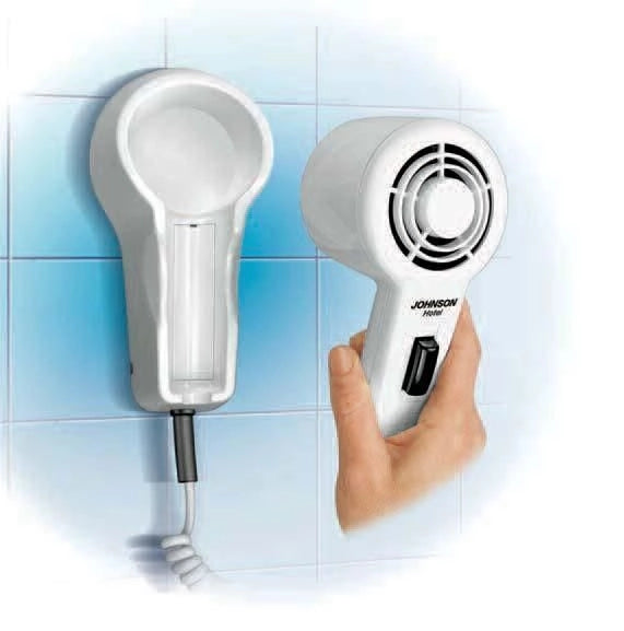 Johnson HOTEL asciuga capelli 1000 W Bianco