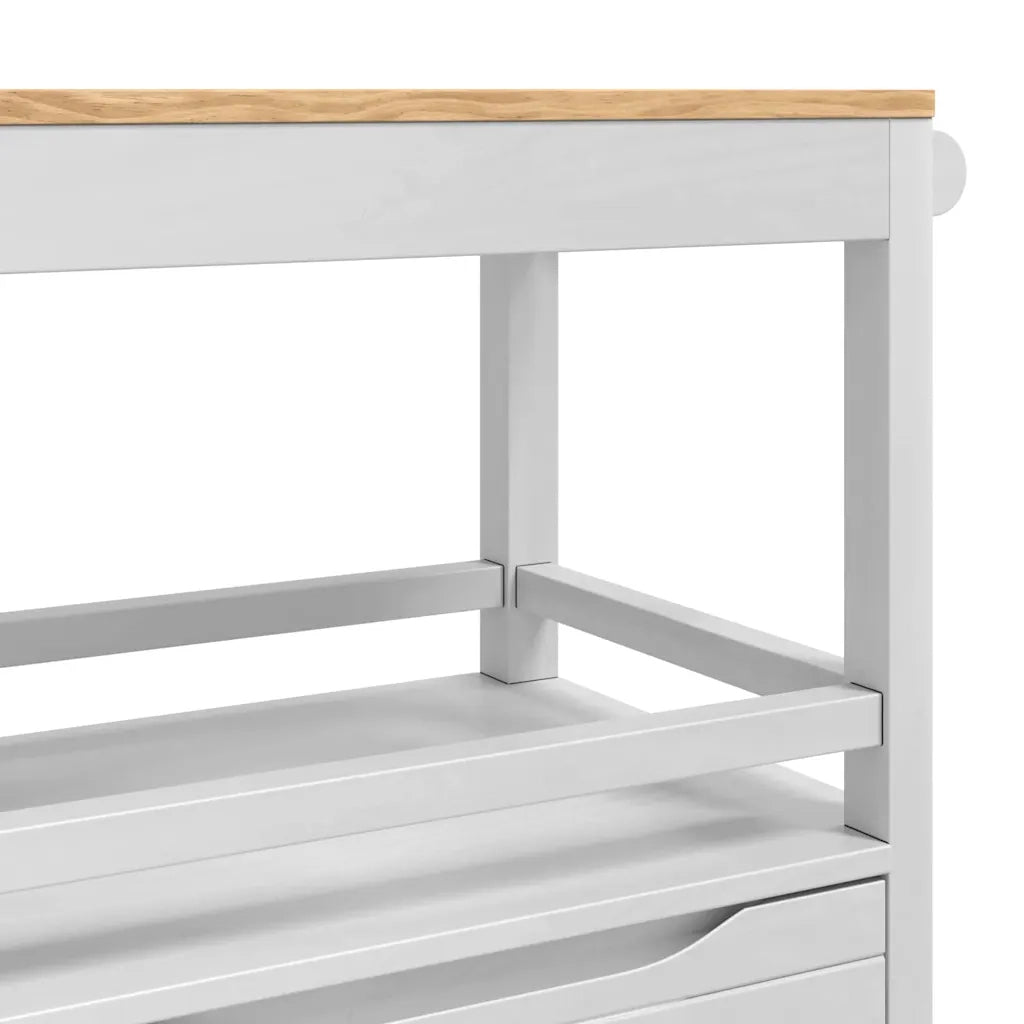 Carrello da Cucina FLORO Bianco 72,5 x 45 x 80 cm CFW1273528