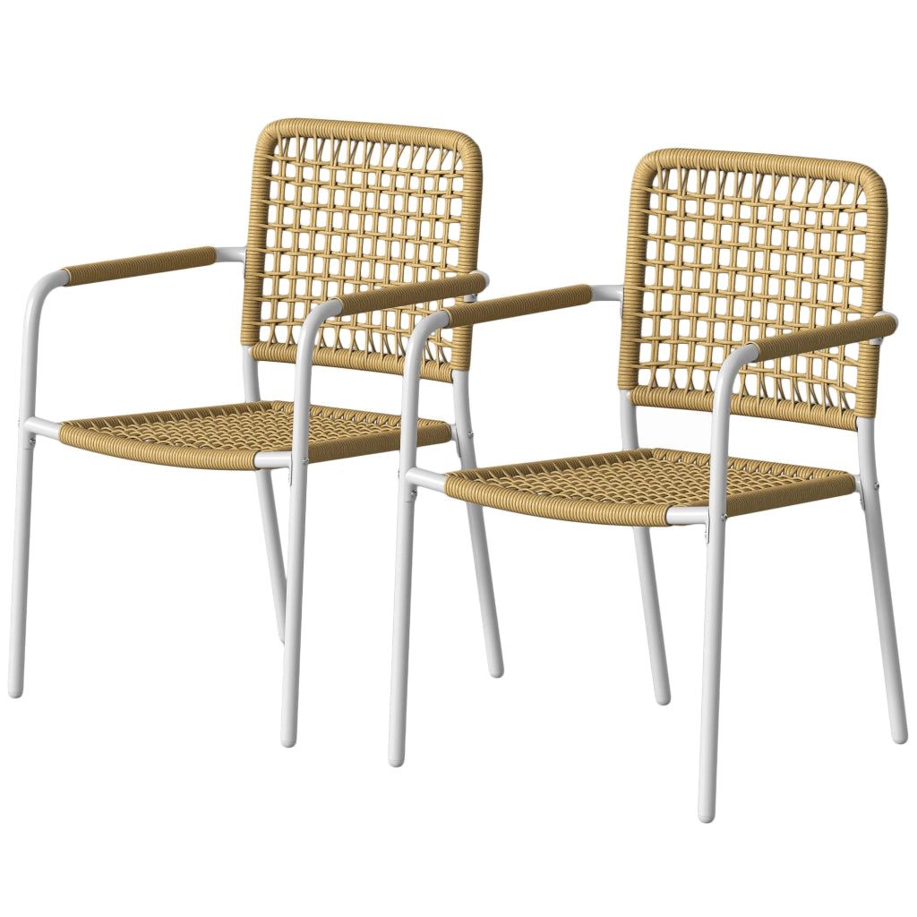 Sedia da pranzo con braccioli ¨C zephmum ¨C giallo 55x57x82