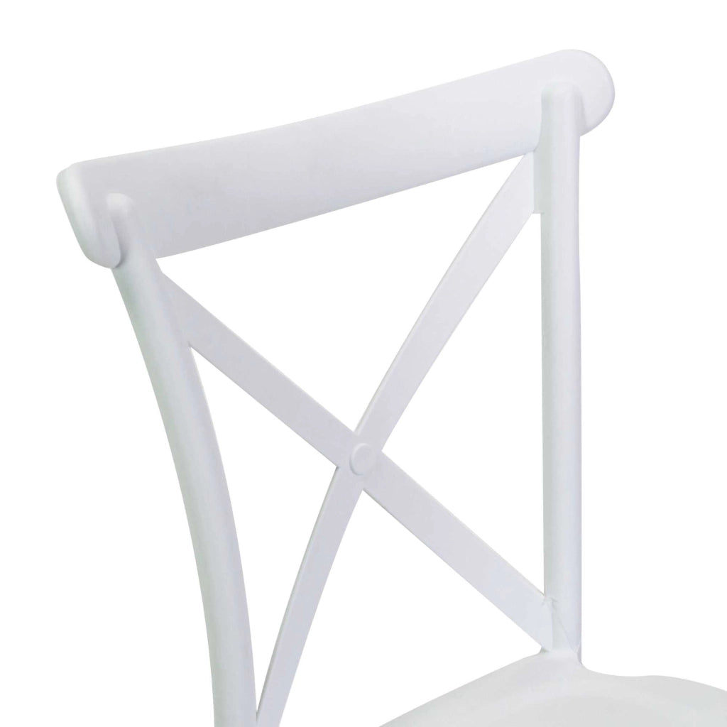 Sedia 47x51xh90 cm in Plastica Cross Bianco