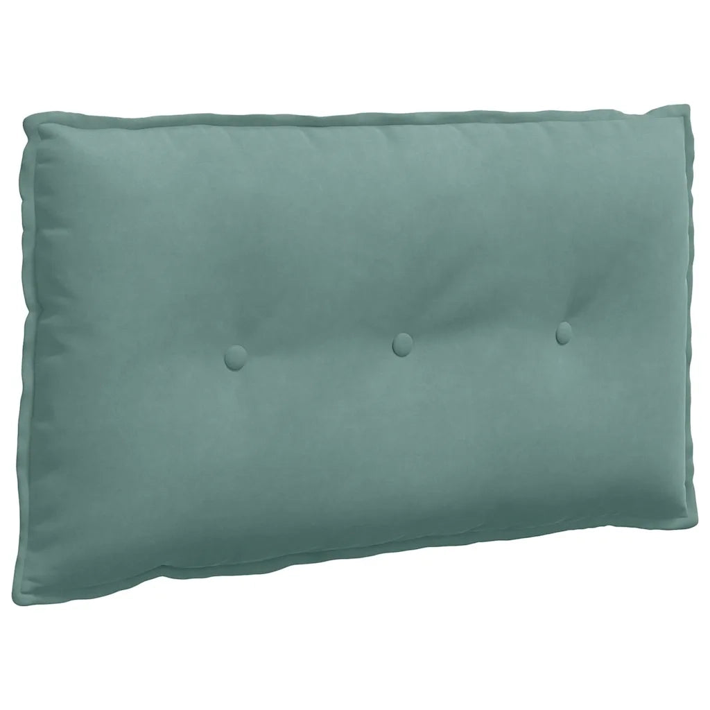 Cuscino per Schiena Verde Mare 80 x 50 cm Tessuto in Cords