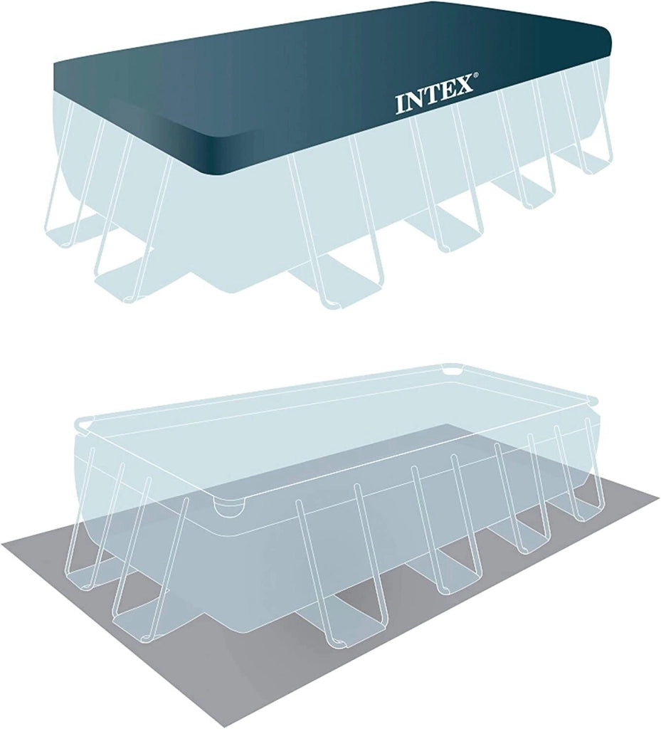 Intex 26792NP Piscina Fuori Terra Rettangolare Intex 26778 488 x 244 x 107 cm 488x244x107 cm
