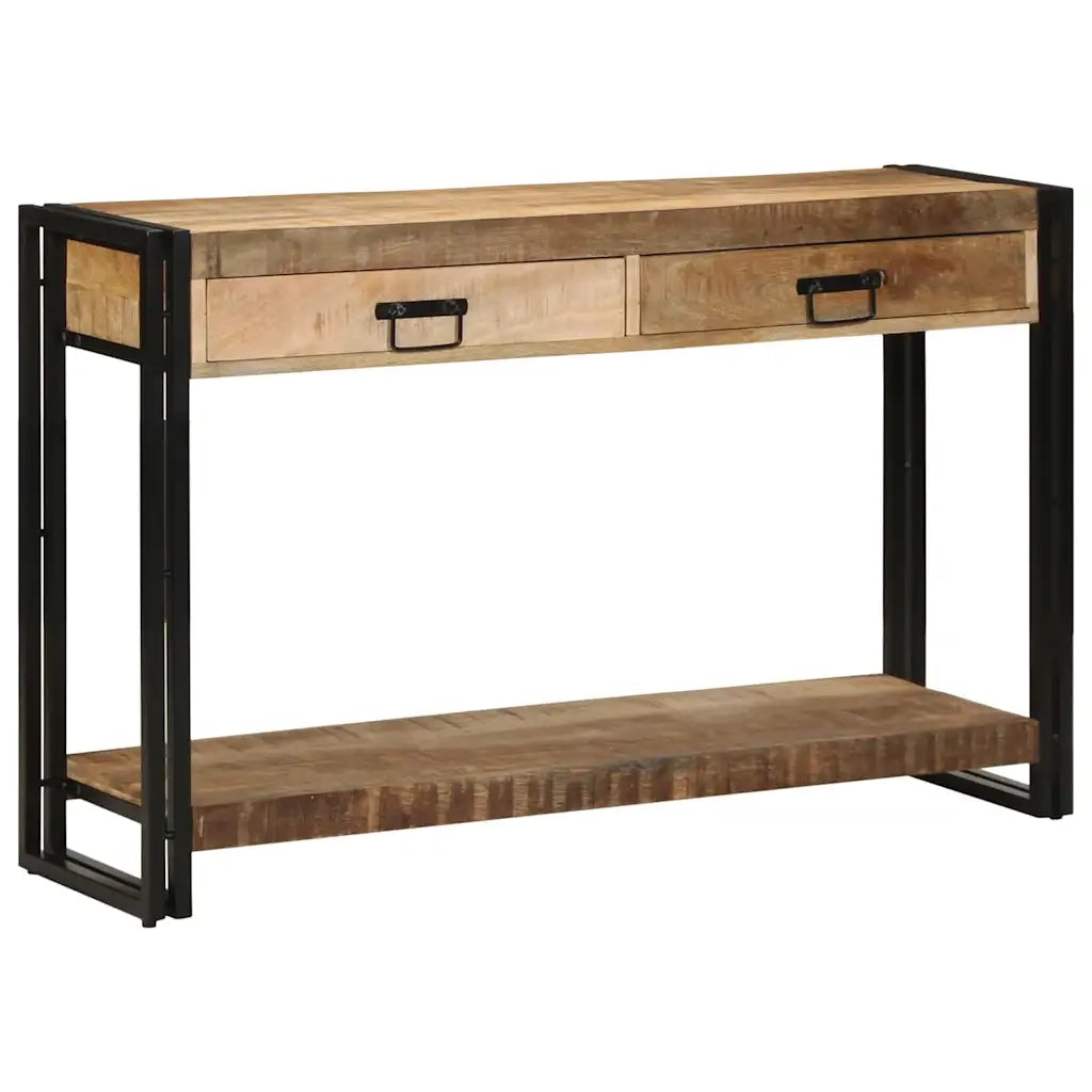 Tavolo consolle con cassetto Marrone legno massello di mango 4102733