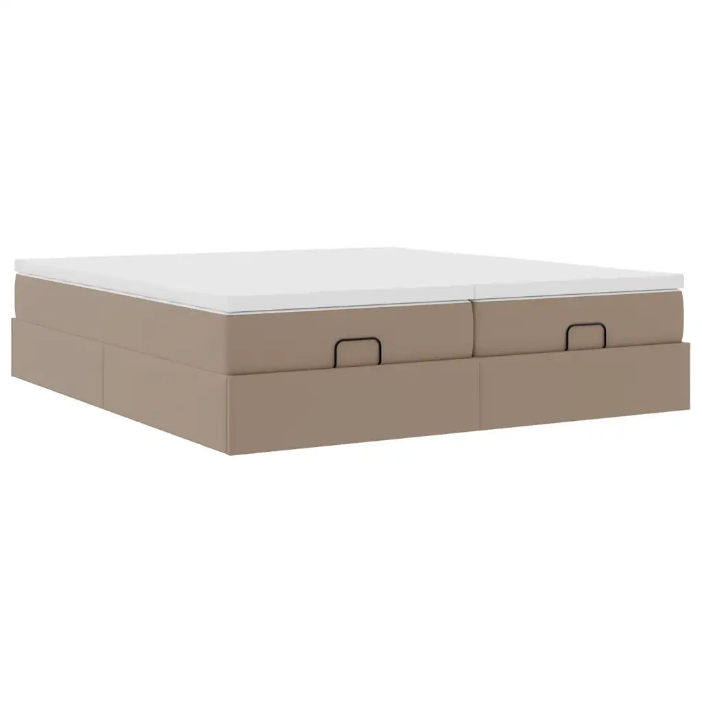 Struttura Letto Pouf con Materassi 180x200 cm Similpelle