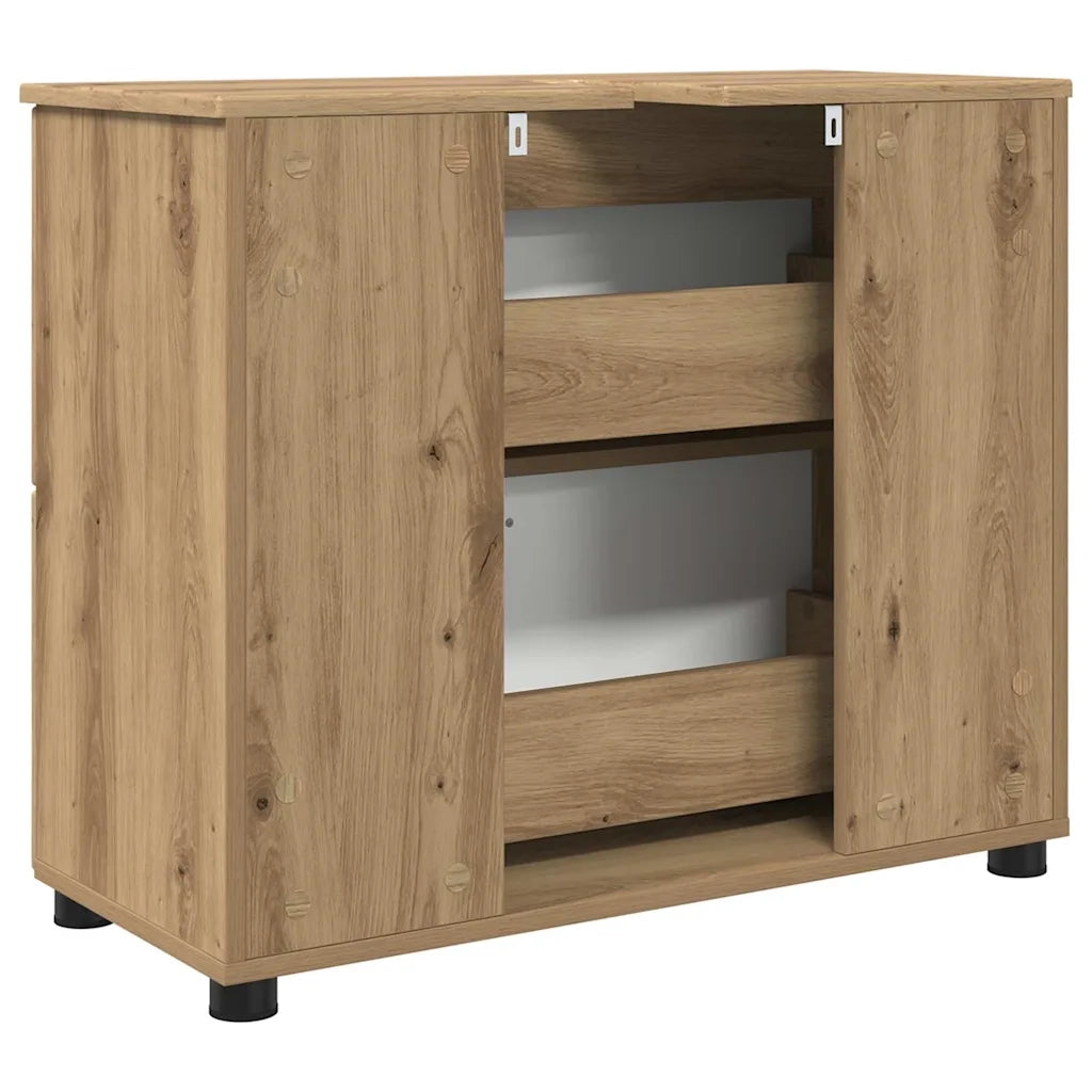 Mobile da Bagno con porta Rovere artigianale 76,5 x 35 x 64 cm 883303