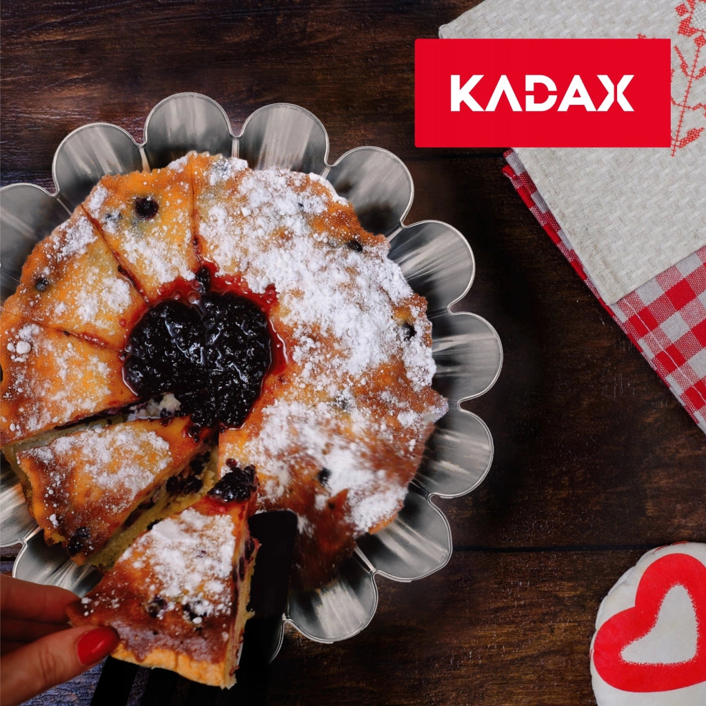 Stampo per torte KADAX, teglia da forno, in latta ondulata, 16 cm