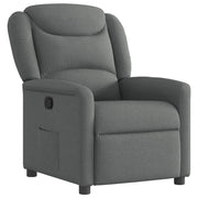 Poltrona | Sedia Relax Reclinabile in Tessuto Grigio Scuro