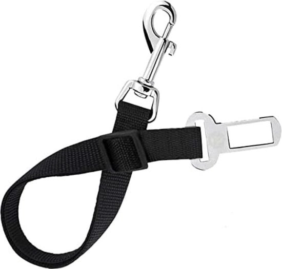 Cinturone Auto per Cani - Cintura di Sicurezza per Cani - Cinturone per Cani per Auto - Attrezzo per Cani per Auto - Cinturone per Cani con Accessori - Nero