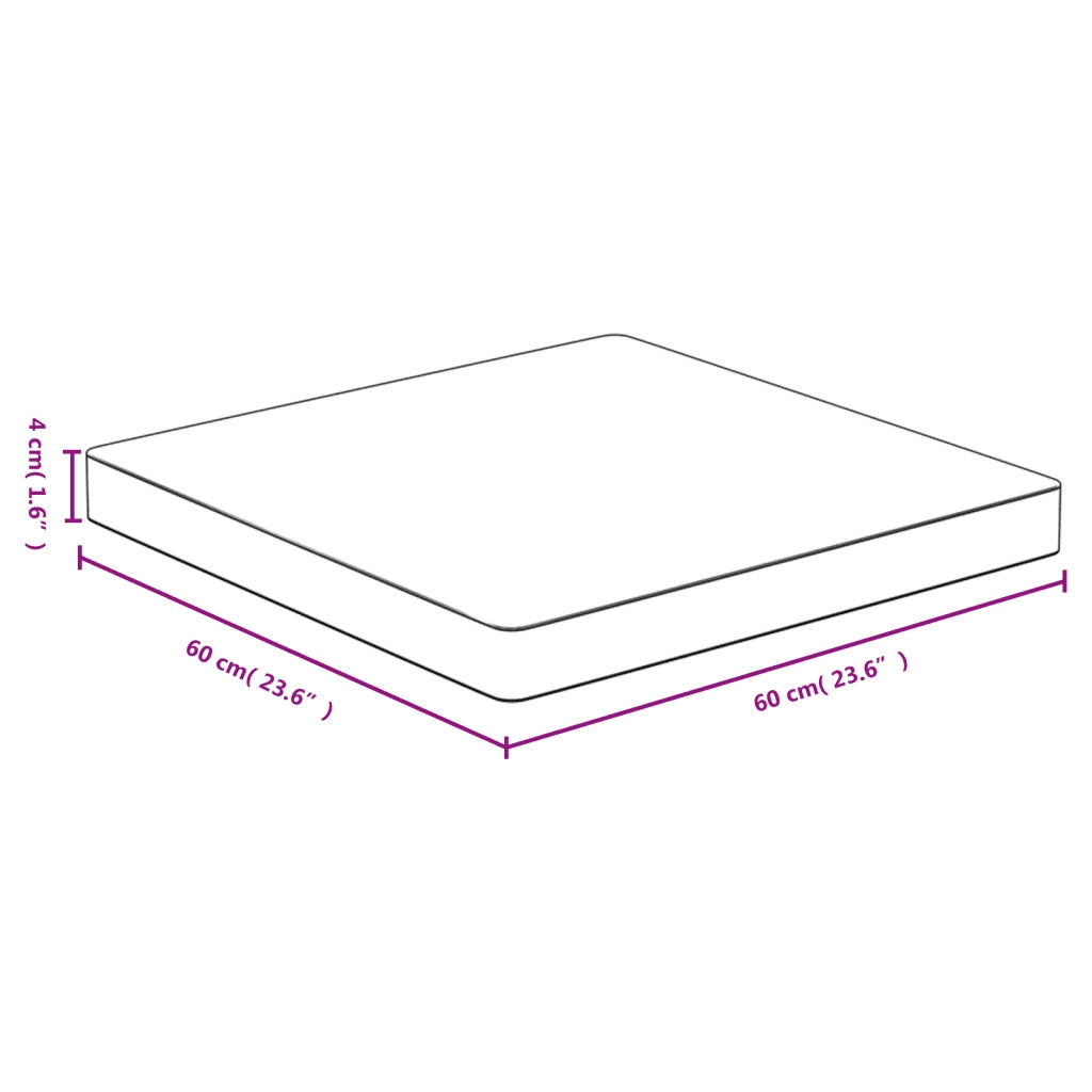 Piano del Tavolo 60x60x4 cm in Bambù 352706